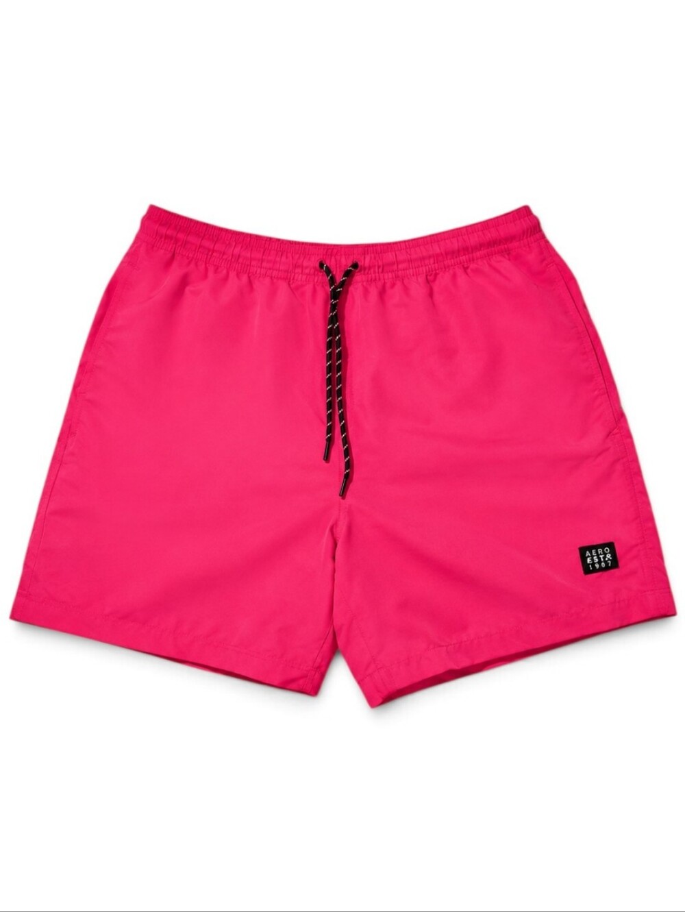Aeropostale Men's Hot Pink Athletic  Mesh Lined Board Shorts Large